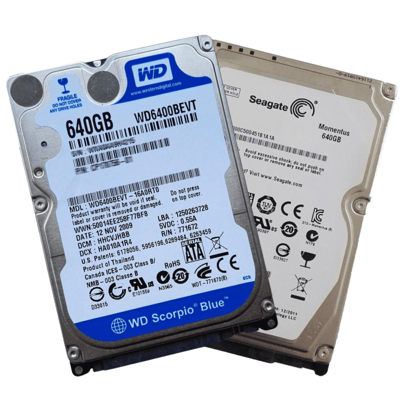 640GB Lap 2.5 HDD Used