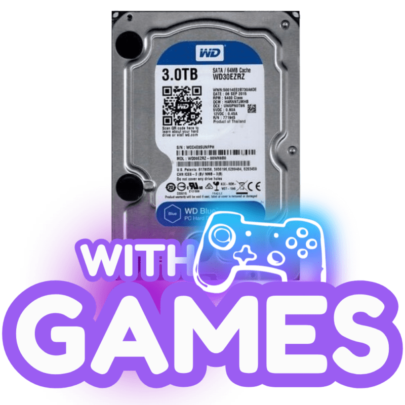 3TB Desktop HDD With Games