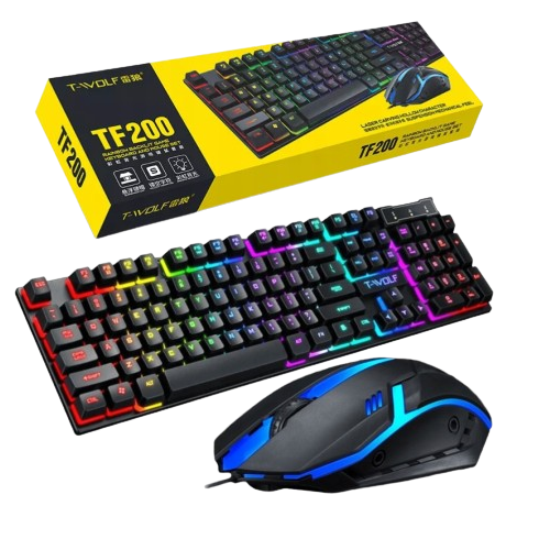 T-Wolf TF200 RGB Keyboard mouse combo