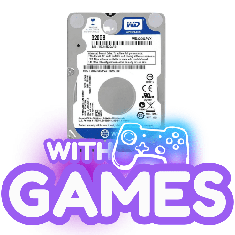 320GB Lap HDD With Games