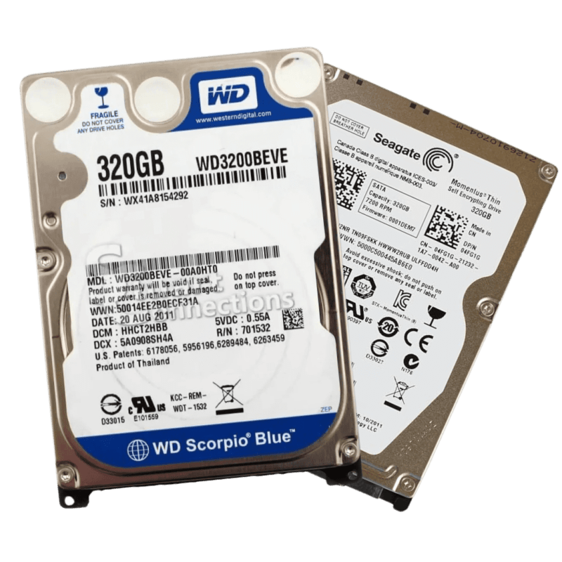 320GB Lap 2.5 HDD Used