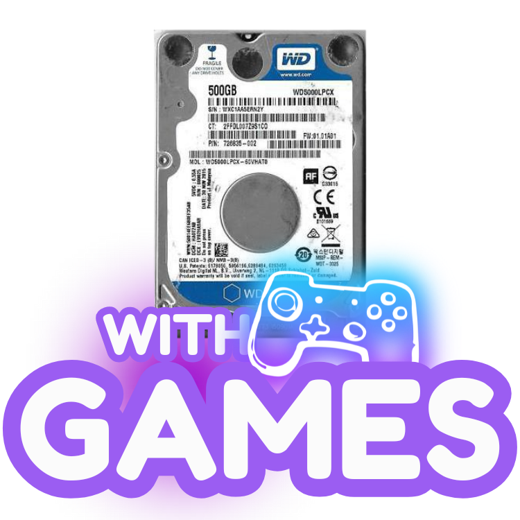 500GB Lap HDD With Games