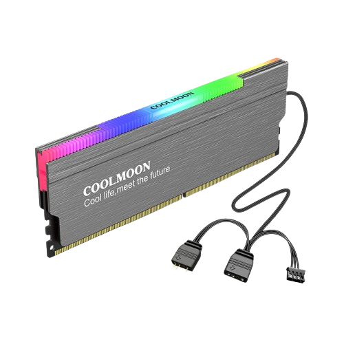 Ram Heat sink ARGB Coolmoon Gray
