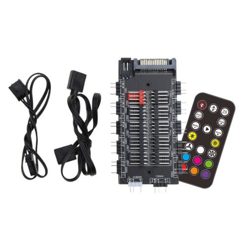 3pin ARGB 4pin PWM Fan Controller with remote